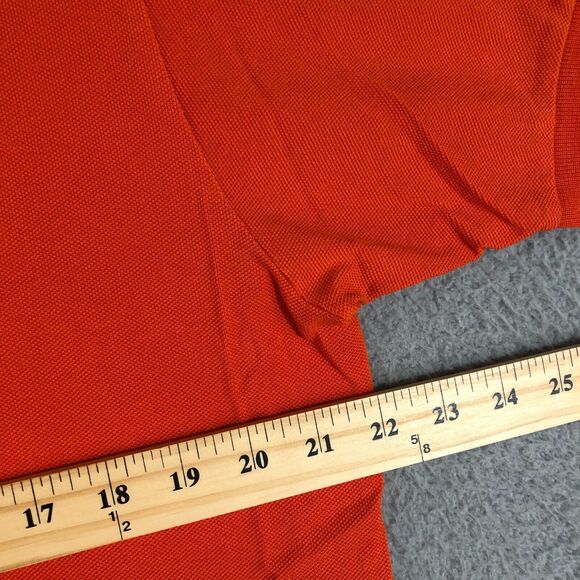 Lacoste Shirt Men L Orange Polo Preppy Classic Fit Preppy Logo Pullover Normcore - Picture 8 of 9